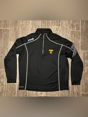 Ping Sensorcool 1/4 Zip Pullover Golf Mens XL Tennessee Volunteers Black